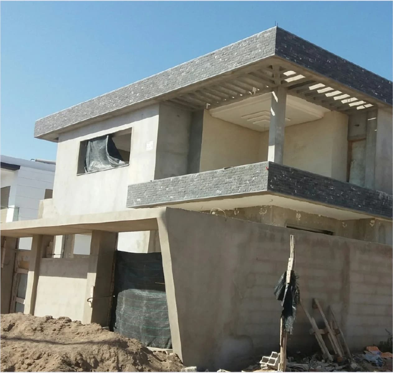 Construction de la Villa Founty
