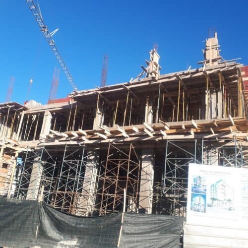 Structure d’un bâtiment en cours de réalisation